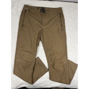 Roark Pants Mens 34x30 Layover Travel Vented Tan Outdoor Hiking Casual Workwear